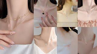 Simple cute chain necklace designs ideas // Most Beautiful Locket Designs ideas // Pendant design