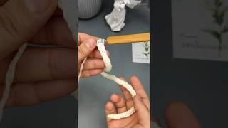 Как связать полый шнур крючком. Смотри мастер класс #мастеркласс