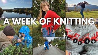 Squeezing The Most Out Of Fall - Colorwork, Sweaters & Forest Hikes // A Week Of Knitting Vlog