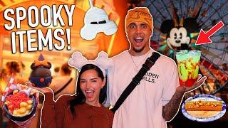 TRYING NEW HALLOWEEN FOOD ITEMS FROM DISNEYLAND!!  *MUKBANG/REVIEW*