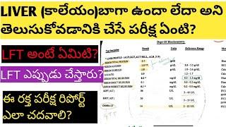 how to read LFT test telugu,blood test lft in telugu,liver function test