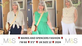 M&S FASHION HAUL AND TRY ON (Ad/gifted) SUMMER 24 WARDROBE STAPLES OVER 50’s / 60’s / 70’s