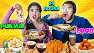 We only ate PUNJABI Food for 24 Hours Challenge  Gone too *Yummy*  