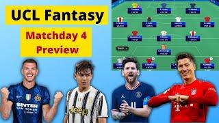 UCL Fantasy: Matchday 4 Preview | Best Fixtures & Players To Target