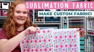 Sublimation Fabric: Make Custom Fabric with a Sublimation Printer