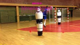 Shooting exercises wing Norwegian School Handball