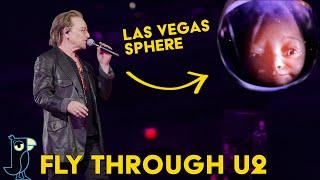 First FPV Drone Fly Through Inside the Las Vegas Sphere - U2 Atomic City