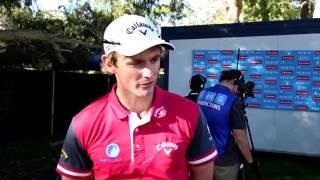 Todd Sinnott post round 1 interview 2016 ISPS Handa Perth International