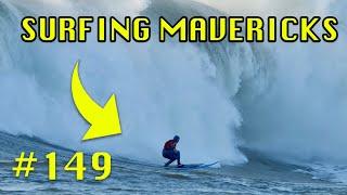 PUMPING STORMY MAVERICKS RAW POV - BIG WAVE TRAINING DAY 149