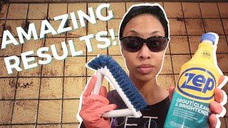 How to CLEAN GROUT | Clean With Me | AMAZING Results on DISGUSTING Shower Grout with Zep!