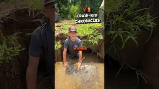 CRAW-KID CATCHES FISH BY HAND #fishing #crawfish #louisiana #crawfishboil #farmlife