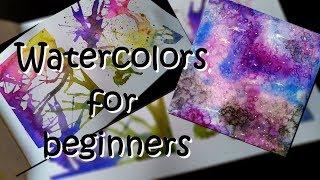 Watercolors for beginners - kilka sztuczek z akwarelami