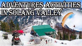 Adventures Activities in Solang valley Manali | Snowfall | cheenu2683