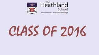 The Heathland School Leavers 2016