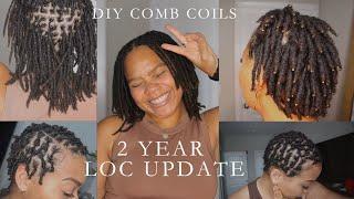 2 YEARS LOCAVERSARY | DIY COMB COILS | Wash and Retest with Me!