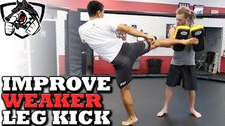 How to Kick Faster/Harder with Your Lead (Weaker) Leg