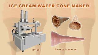 Small Wafer Ice Cream Cone Making Machine|Ice Cream Cone Making Machine 60 Mould|Mini Cone Machine