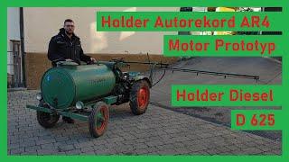 Motor Prototyp: Luftgekühlter Holder-Diesel D 625 in Autorecord-Selbstfahrspritze Typ AR4