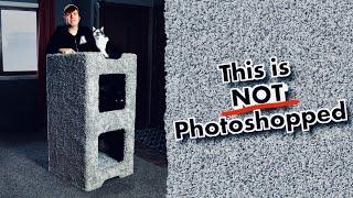 Cat Tree Concrete Block | Carpet & OSB | DIY Woodworking Build