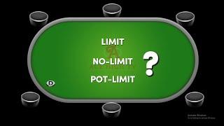 What's the Difference between LIMIT - NO LIMIT - POT LIMIT Poker?