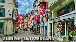 Zurich, Switzerland walking tour 4K - The most beautiful Swiss cities