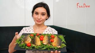 ШИКАРНАЯ СКУМБРИЯ, как в РЕСТОРАНЕ! Очень простой рецепт вкусной скумбрии в духовке