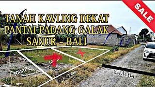 #terjual TANAH KAVLING DEKAT PANTAI PADANG GALAK SANUR BALI || Dijual Cepat !