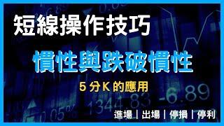 短線操作技巧，５分Ｋ當沖策略／跌破慣性／股票新手／新手／股市入門／選股／當沖／波段／技術／短線交易／均線