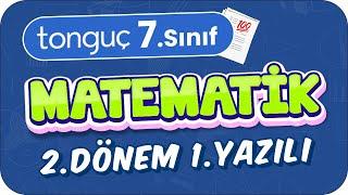 7.Sınıf Matematik 2.Dönem 1.Yazılıya Hazırlık  #2024