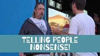 Telling People Nonsense in Huntington Beach, California | Jack Vale