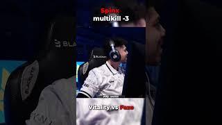 Spinx multikill -3 | Team Vitality vs Faze| Shanghai Major 2024 | #cs2
