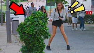 BUSHMAN PRANK 2024: BEST SCARE PRANKS IN MADRID !!