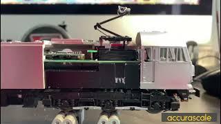 Accurascale Class 92 Cutaway - See The DCC Pantograph and Hear The Noise!