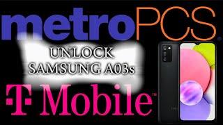 UNLOCK SAMSUNG A03s T-MOBILE MÉTODO FRE FRE 