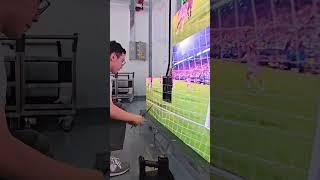 My colleague wants to watch Messi on this display tonight.#eagerled #leddisplay #ledscreen #messi