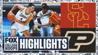 USC Trojans vs. No. 7 Purdue Boilermakers Highlights | FOX College Hoops