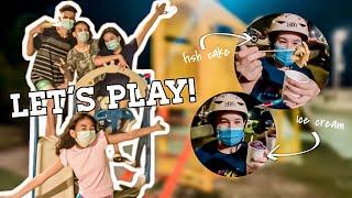 Playing In A Public Playground + Eating Korean food | SakiV
