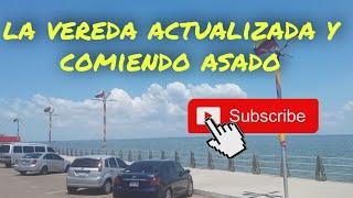 A COMER EN LA VEREDA/ FUI A TAMBOR GRILL Y VER COMO ESTAN ARREGLANDO NUESTOR PULMON EN LA CIUDAD.