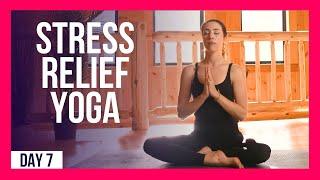 10 min Morning Yoga For Anxiety & Stress– Day #7 (ANXIETY & STRESS STRETCH)