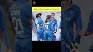 Equal pay for men and women Indian cricketers : BCCI #shorts #cricket #bcci