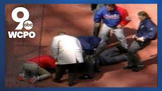 Home plate umpire John McSherry dies during Reds Opening Day game in 1996