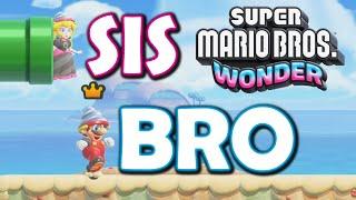 2-Player Super Mario Bros Wonder is SO FUN!! *BRO and SIS!*