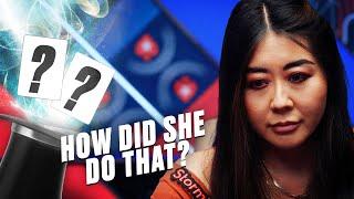 Maria Ho shows off her Magic | E4 | Mystery Cash Challenge | PokerStars