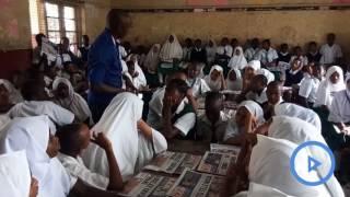 Sacred Heart Primary school pupils express gratitude as they get Taifa Leo newspaper copies