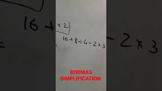 BODMAS SIMPLIFICATION #class7 #maths #bodmas