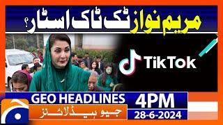 Geo News Headlines 4 PM |  28h June 2024