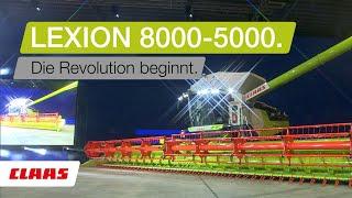 CLAAS LEXION 8000-5000 Mähdrescher. Vorstellung in Berlin.