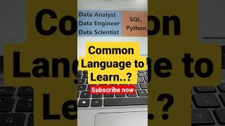 Common language to learn for data analyst by taik18