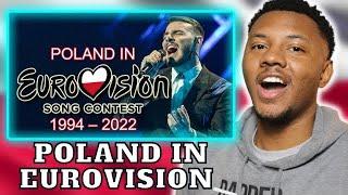 AMERICAN REACTS TO Poland in Eurovision Song Contest 1994-2022