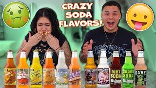 We Tried The CRAZIEST Flavored Sodas!!